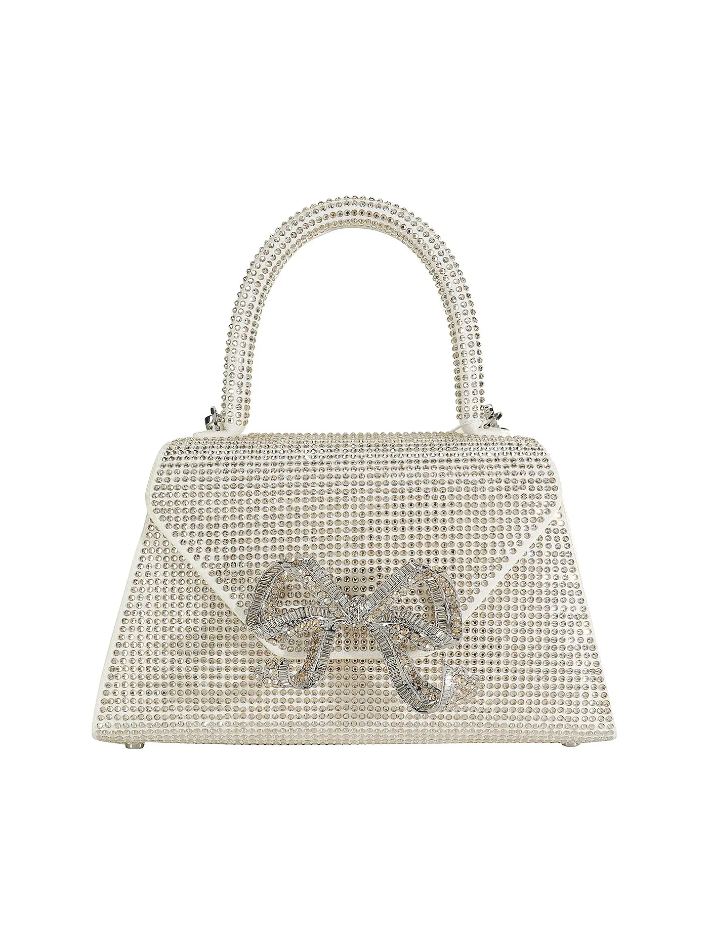 SELF-PORTRAIT | Ledertasche - Mini Bag | silber